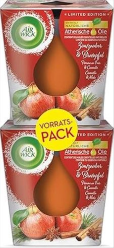 AIRWICK ΑΡΩΜΑΤΙΚΟ ΚΕΡΙ 2Χ105ΓΡ ΜΗΛΟ ΚΑΝΕΛΛΑ