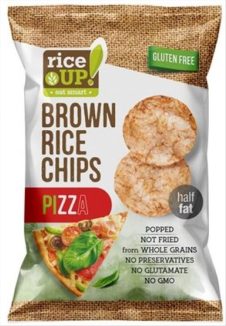 RICE UP BROWN RICE ΤΣΙΠΣ ΟΛΙΚΗΣ 60ΓΡ PIZZA