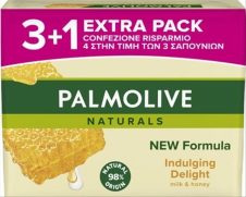 PALMOLIVE ΣΑΠΟΥΝΙ 90ΓΡ(3+1) ΓΑΛΑ & ΜΕΛΙ