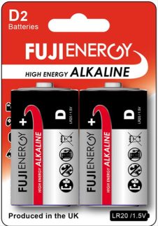 FUJIENERGY ΜΠΑΤΑΡΙΕΣ ΑΛΚΑΛΙΚΕΣ D 2 ΤΜΧ