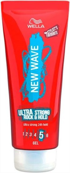WELLA NEW WAVE GEL ΜΑΛΛΙΩΝ 200ML Νο5 ULTRA STRONG ROCK HOLD