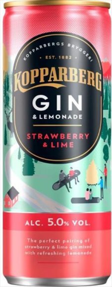 KOPPARBERG ΑΛΚΟΟΛΟΥΧΟ ΠΟΤΟ GIN & LEMONADE 250ML ΦΡΑΟΥΛΑ & ΛΑΙΜ