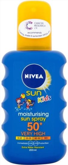 NIVEA ΑΝΤΗΛΙΑΚΟ SPRAY 200ML KIDS PROTECT & MOISTURE SPF50+