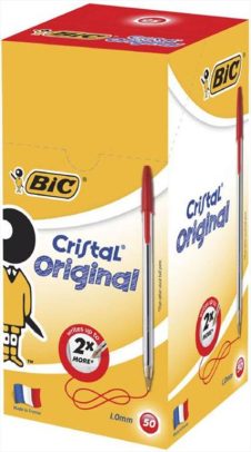BIC ΣΤΥΛΟ ΔΙΑΡΚΕΙΑΣ 1.00mm 50ΤΜΧ CRISTAL ΚΟΚΚΙΝΟ