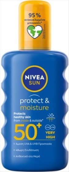 NIVEA ΑΝΤΗΛΙΑΚΟ SPRAY 200ML PROTECT & MOISTURE SPF50+