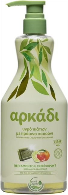 ΑΡΚΑΔΙ ΥΓΡΟ ΠΙΑΤΩΝ ΜΕ ΠΡΑΣΙΝΟ ΣΑΠΟΥΝΙ ΑΝΤΛΙΑ 550ML ΠΕΡΓΑΜΟΝΤΟ & ΓΚΡΕΙΠΦΡΟΥΤ