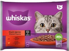 WHISKAS ΤΡΟΦΗ ΓΑΤΑΣ 4Χ85ΓΡ ΜΟΣΧΑΡΙ & ΚΟΤΟΠΟΥΛΟ ΣΕ ΖΕΛΕ