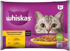 WHISKAS ΤΡΟΦΗ ΓΑΤΑΣ 4Χ85ΓΡ ΚΟΤΟΠΟΥΛΟ & ΓΑΛΟΠΟΥΛΑ ΣΕ ΖΕΛΕ