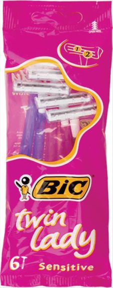 BIC ΞΥΡΑΦΑΚΙΑ 6 ΤΕΜ TWIN LADY SENSITIVE ΕΛΛΗΝΙΚΟ