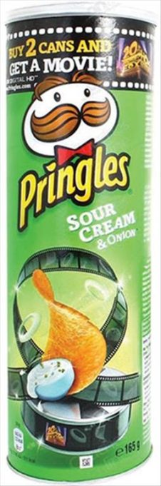 PRINGLES ΠΑΤΑΤΑΚΙΑ 165ΓΡ SOUR CREAM & ONION