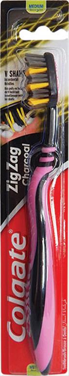 COLGATE ΟΔΟΝΤΟΒΟΥΡΤΣΑ ΜΕ ΑΝΘΡΑΚΑ ZIG ZAG ΜΕΤΡΙΑ