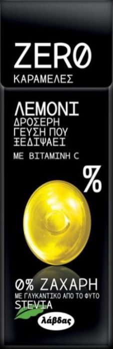 ΛΑΒΔΑΣ ZERO ΚΑΡΑΜΕΛΕΣ 0% ΖΑΧΑΡΗ 32ΓΡ ΛΕΜΟΝΙ