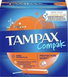 TAMPAX ΤΑΜΠΟΝ COMPAK 16ΤΜΧ SUPER PLUS