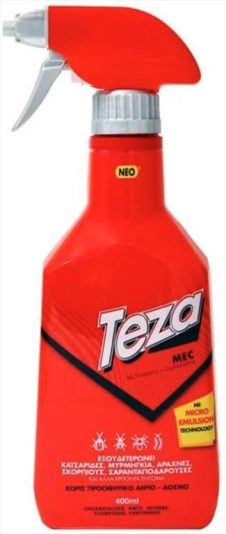 TEZA MEC ΑΝΤΛΙΑ 400ML ΑΟΣΜΟ ΚΑΤΣΑΡΙΔΕΣ, ΜΥΡΜΗΓΚΙΑ, ΑΡΑΧΝΕΣ